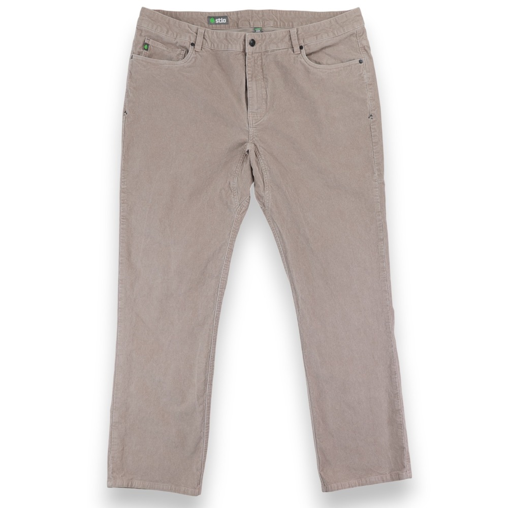 Stio Rivet Cord Corduroy Pants Mens 40x32 Tan Chino Casual 5 Pocket